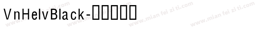 VnHelvBlack字体转换