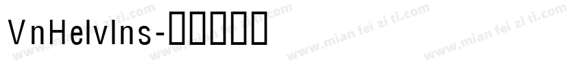 VnHelvIns字体转换