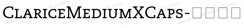 ClariceMediumXCaps字体转换