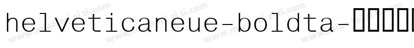 helveticaneue-boldta字体转换