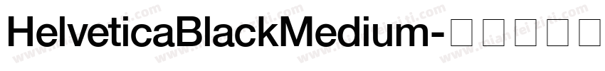 HelveticaBlackMedium字体转换