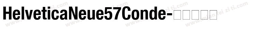 HelveticaNeue57Conde字体转换