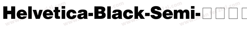 Helvetica-Black-Semi字体转换