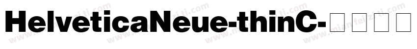 HelveticaNeue-thinC字体转换
