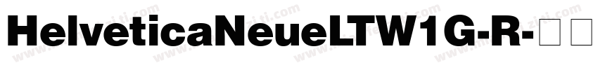 HelveticaNeueLTW1G-R字体转换
