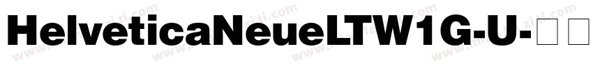HelveticaNeueLTW1G-U字体转换