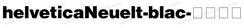 helveticaNeuelt-blac字体转换