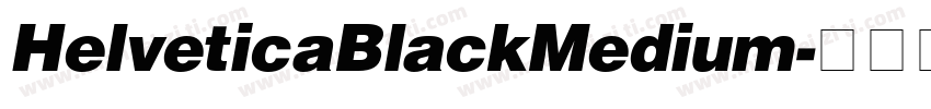 HelveticaBlackMedium字体转换
