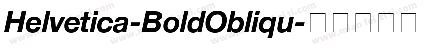 Helvetica-BoldObliqu字体转换
