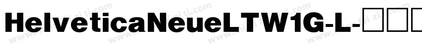 HelveticaNeueLTW1G-L字体转换