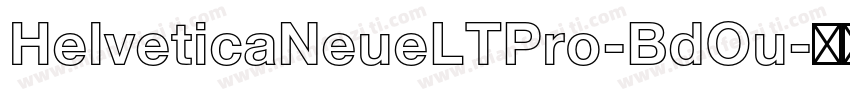 HelveticaNeueLTPro-BdOu字体转换