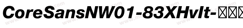 CoreSansNW01-83XHvIt字体转换