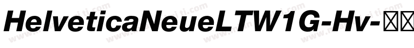 HelveticaNeueLTW1G-Hv字体转换