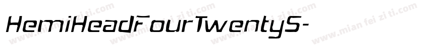 HemiHeadFourTwentyS字体转换