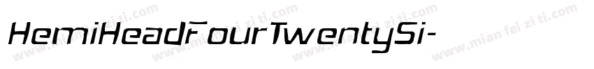 HemiHeadFourTwentySi字体转换