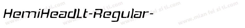 HemiHeadLt-Regular字体转换