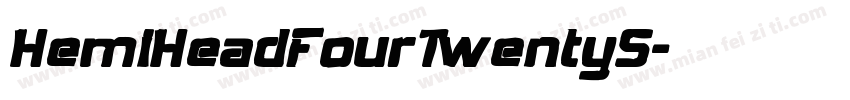 HemiHeadFourTwentyS字体转换