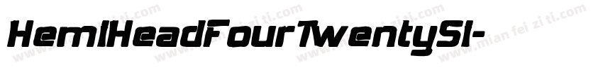 HemiHeadFourTwentySi字体转换