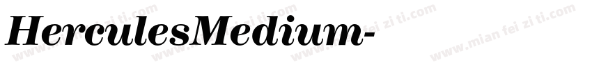 HerculesMedium字体转换