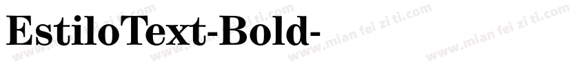 EstiloText-Bold字体转换