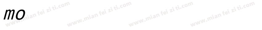 monospac821字体转换
