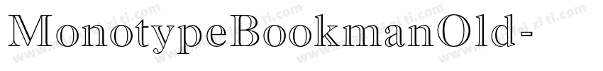 MonotypeBookmanOld字体转换