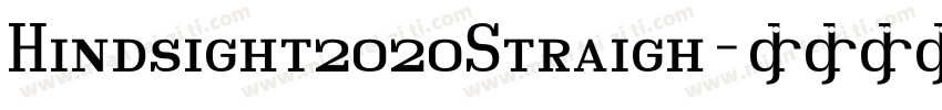 Hindsight2020Straigh字体转换
