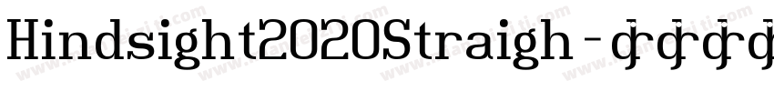 Hindsight2020Straigh字体转换