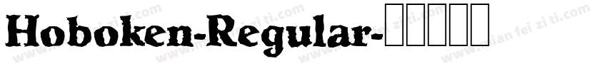 Hoboken-Regular字体转换