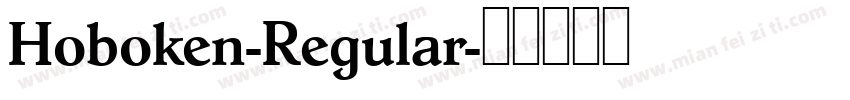 Hoboken-Regular字体转换