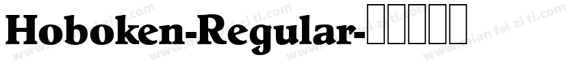 Hoboken-Regular字体转换