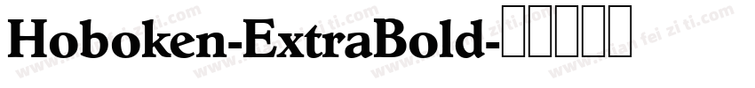 Hoboken-ExtraBold字体转换