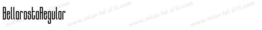 BellarostaRegular字体转换