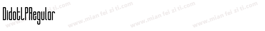 DidotLPRegular字体转换