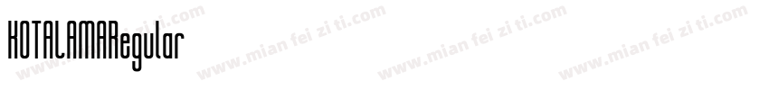 KOTALAMARegular字体转换