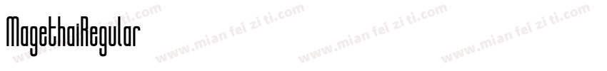 MagethaiRegular字体转换
