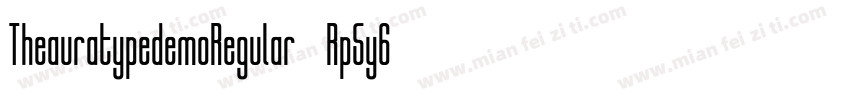 TheauratypedemoRegular-Rp5y6字体转换