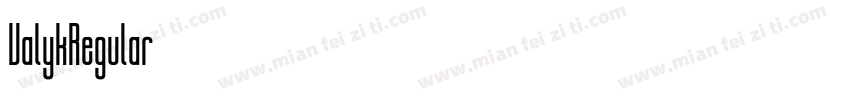 ValykRegular字体转换