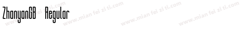 ZhanyanGB-Regular字体转换