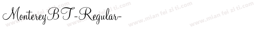 MontereyBT-Regular字体转换