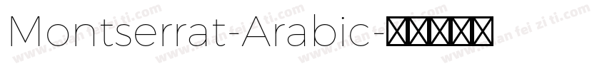 Montserrat-Arabic字体转换