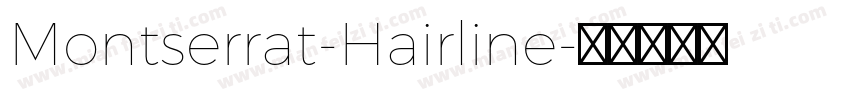 Montserrat-Hairline字体转换