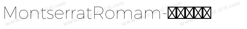 MontserratRomam字体转换