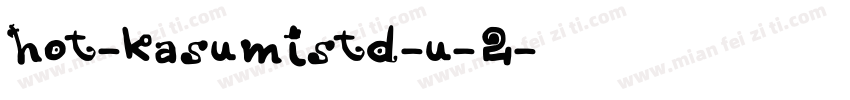 hot-kasumistd-u-2字体转换
