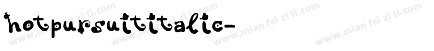 hotpursuititalic字体转换