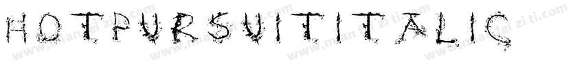 hotpursuititalic字体转换