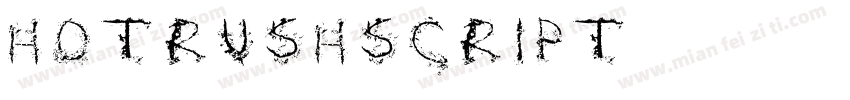 hotrushscript字体转换