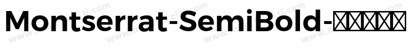 Montserrat-SemiBold字体转换