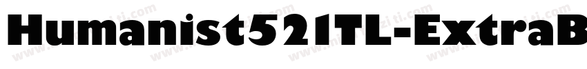 Humanist521TL-ExtraB字体转换