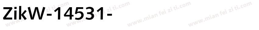 ZikW-14531字体转换